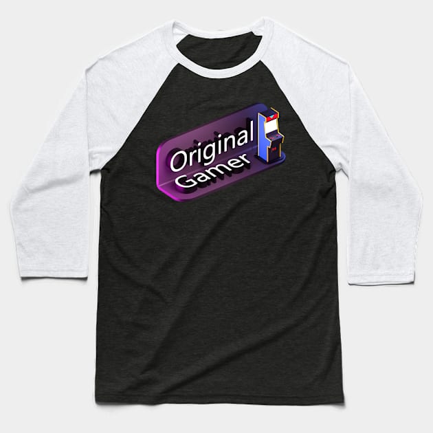 Original Gamer Baseball T-Shirt by Bruce Brotherton